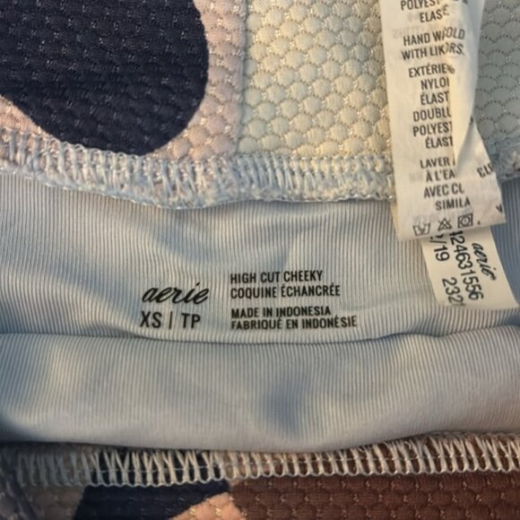 Aerie High Cut Cheeky Bikini Bottom Sz XS - Picture 4 of 5